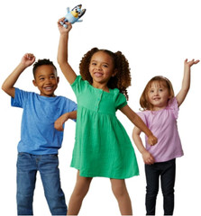 Bluey Hide & Seek Game, Hide Bluey and press her nose to start the timer