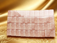 Brand New Upgraded Pink White Pearl Acrylic American Mahjong Set, 160 Tiles