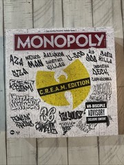 Wu Tang Clan MONOPOLY Board Game Cream (C.R.E.A.M. Ed.) New Sealed; Ships free!