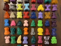 Complete ORIGINAL Set of 1996 Gogos Crazy Bones with Eggy Speedy & Jaws