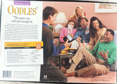 Oodles Board Game Family Card Game 1992 Vintage Milton Bradley
