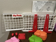 Pig Pong Game Toy Milton Bradley 1986 Ping pong Tennis Ages 6+ Box Instructions
