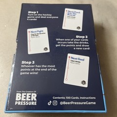 Last Leg Hockey Drinking Card Game SEALED, Alcohol/Non Alcohol: Any team!