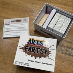 Artsy Fartsy Not Your Parents Drawing Game 4-12 player Open Box Fun Funny Age10+