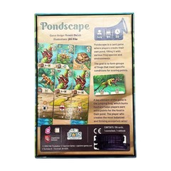 Pondscape Board Game with Wooden Frog Promo by Capstone Games NEW in Shrink