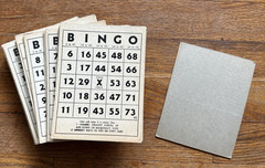 80+ Vintage Black Bingo Cards 4.25″ x 5.5″ – Crafts Scrapbooking