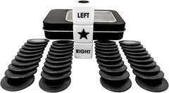 Left Right Center Dice Game Prime Set with 3 Dices + 40 Chips.Left on the Produc