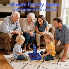 Educational Big Size 4 in a Row Game for Kids – Perfect for Family Gatherings!