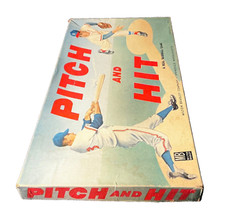 Vintage Milton Bradley Baseball Board Game PITCH AND HIT ca 1940s-1950s RARE