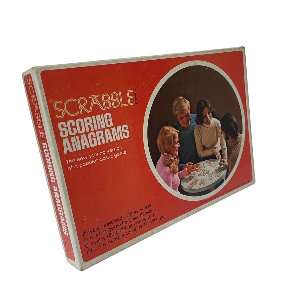 Scrabble Scoring Anagrams Game Vintage 1975 By Selchow & Richter Co Complete