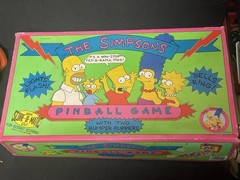 The Simpsons table top Pinball Game. (Score-O-Matic) (RARE) (1990) (VINTAGE)