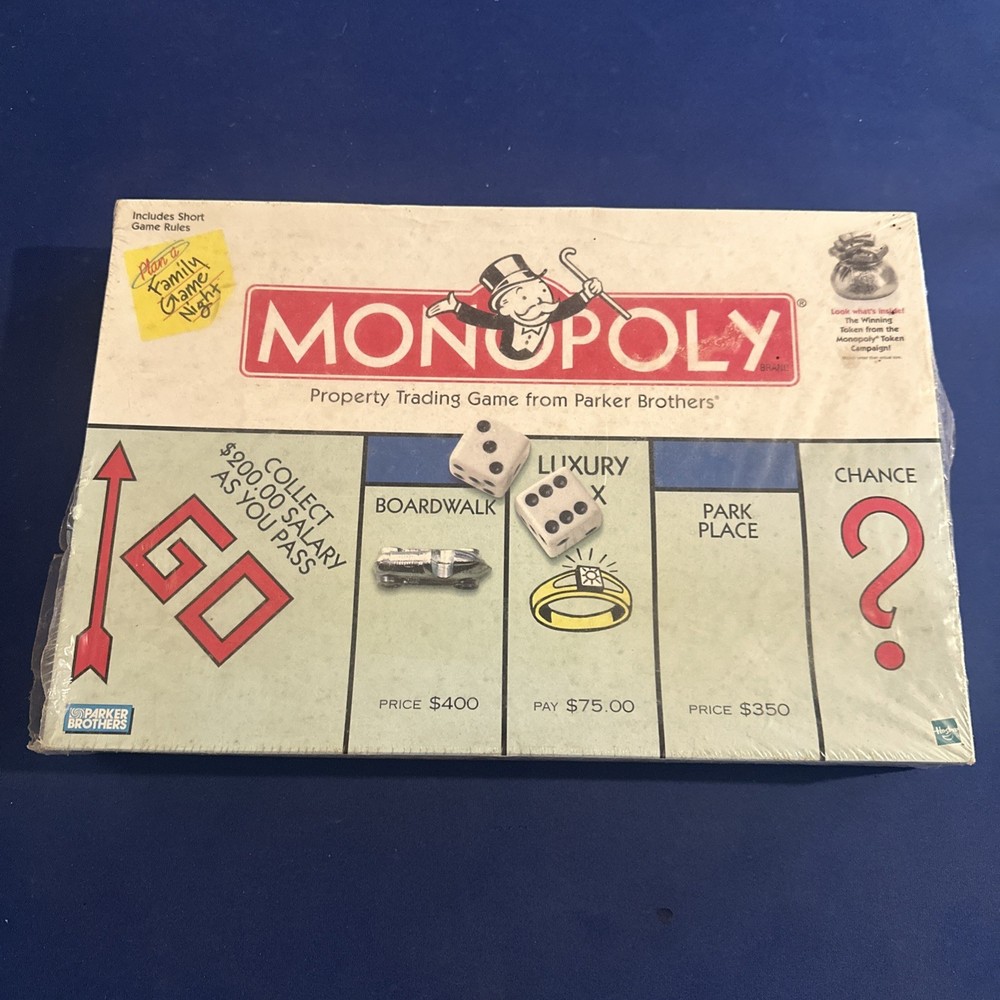 Parker Brothers Monopoly 1999 Edition Board Game NEW SEALED – Plastic Wrap Slit