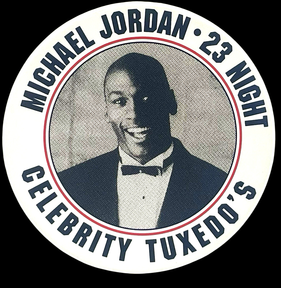 1990’s Michael Jordan 23 Night Celebrity Tuxedo’s Vintage Pog/Milk Cap EX