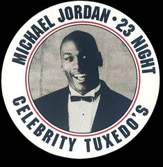 1990’s Michael Jordan 23 Night Celebrity Tuxedo’s Vintage Pog/Milk Cap EX