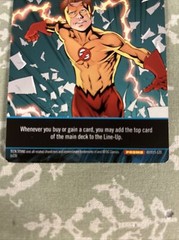 2015 DC Comics Forever Evil Deck Game Kid Flash Oversize Super Hero Promo Card!