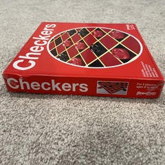 Checkers Board Game Set with 24 Pieces Classic Games