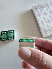 American Mah Jong Game set, Tiles Set, Emerald Green, 4 Layers