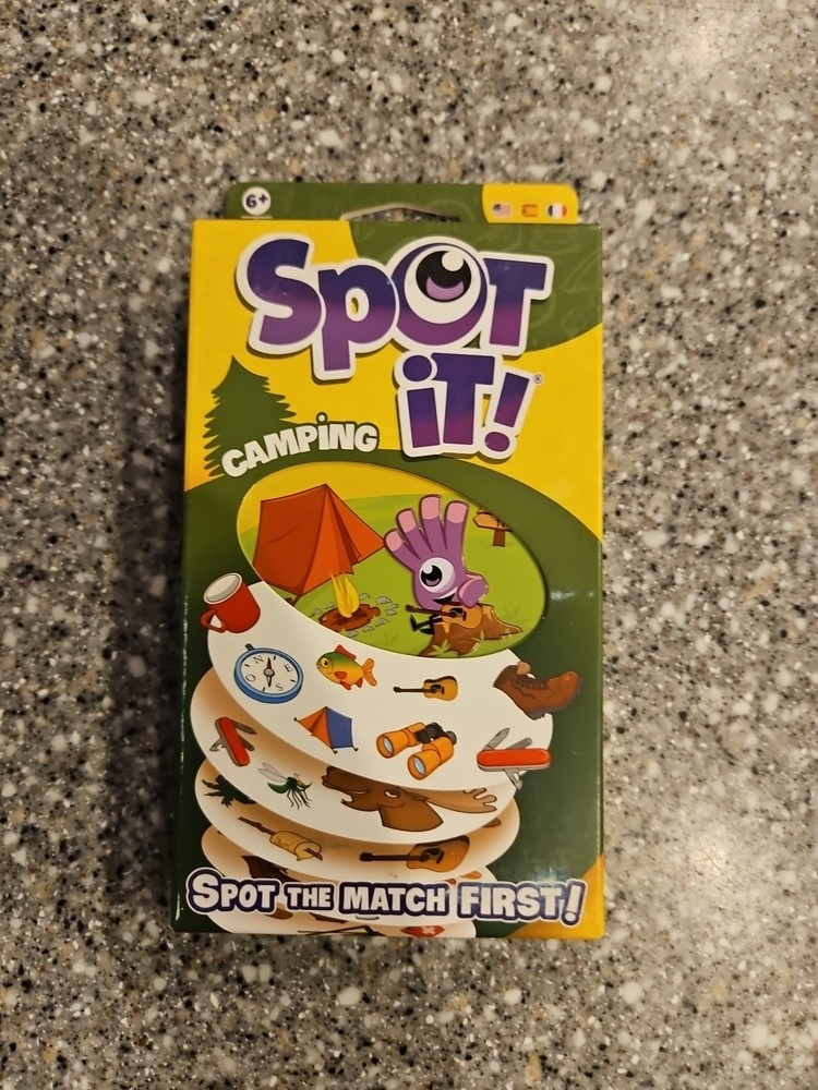 Spot It! Camping Eco-Blister Family Card Game Asmodee Zygomatic Matching Party
