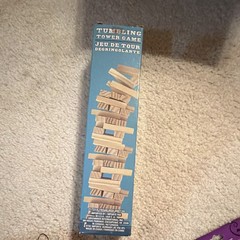 Greenbrier Tumbling Tower Stacking Game Wooden Blocks 72pc 2-4 Players Ages 6+