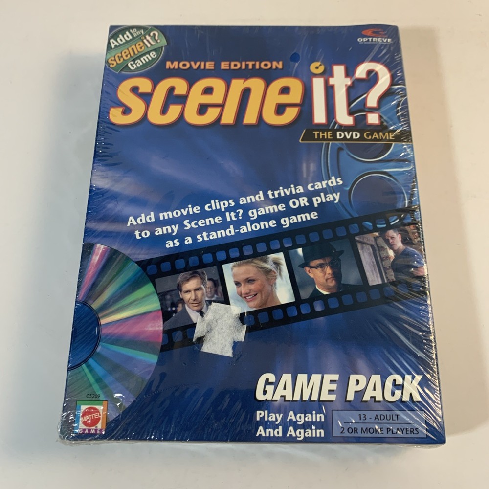 Movie Edition Scene It? DVD Game Pack Mattel 2005 New Sealed Trivia Expansion