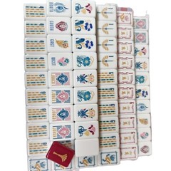 American Mahjong Game Set, 160 tiles red gingko Mah Jong Tiles Fast ship