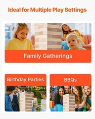 Outdoor Games Giant Tumble Tower Large Tumbling Timber Pine Wooden Stacking Yard