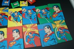 (16) Board Game Pieces Cards DC Comics Superman 3 III Movie Parker Brothers 1982