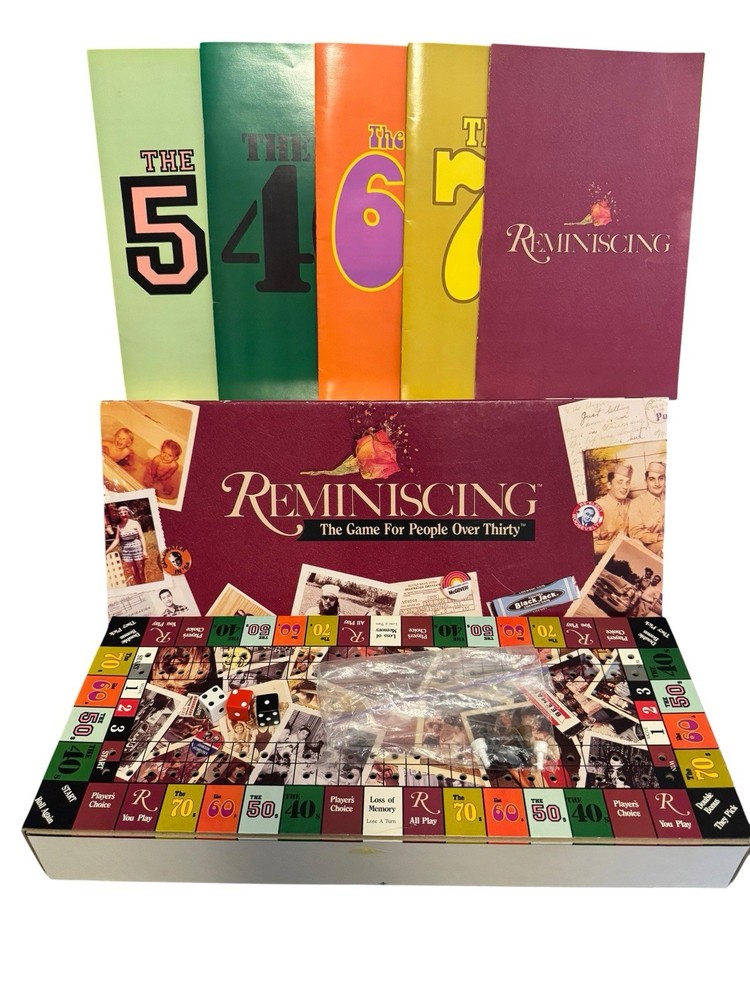 Reminiscing: The Game for People Over Thirty – Vintage TDC Board Game