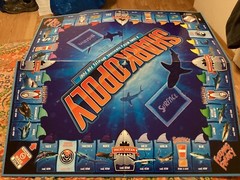 SHARKOPOLY, COMPLETE GAME FEROCIOUS APPETITE FOR FUN; JAWS,GREAT WHITE/FREE P &H