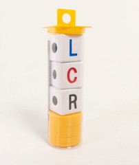 THE ORIGINAL BIG LCR® LEFT CENTER RIGHT™ DICE GAME – CLASSIC (YELLOW)