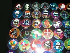 Foil Prism Pog Lot 100 Milk Caps Lot Collection All Different Pogs