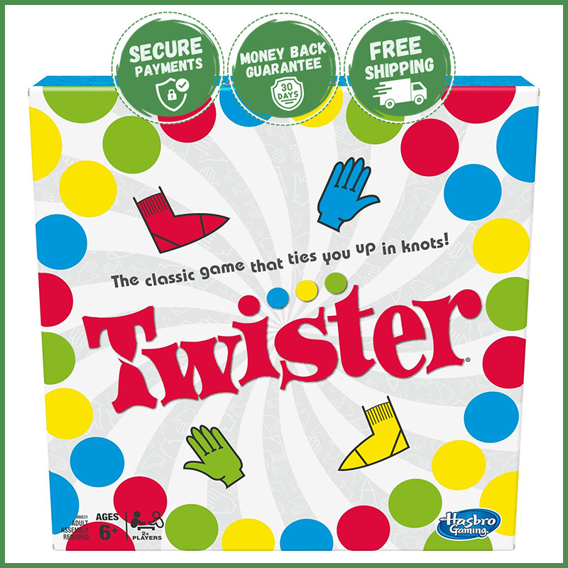 TWISTER CLASSIC PARTY GAME Active Indoor Outdoor Group Colorful Mat Challenges