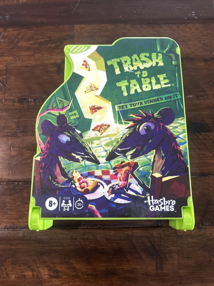 Trash To Table Board Game By Hasbro Games Ages 8+ 2-6 Players Hungry Rat Theme 2