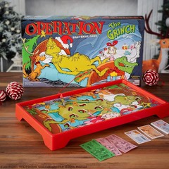 Operation Dr. Seuss Grinch Board Game Holiday Family Fun by USAopoly