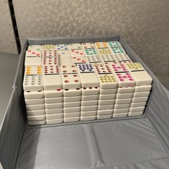 Domino By Cardinal With 135 Dominos And Gray Vinyl Case