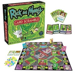 Rick and Morty Card Scramble Board Game