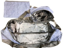 Mahjong Mah jong Denim Empty Carry Bag + Two Bags Purse for Tile + Bag for Racks