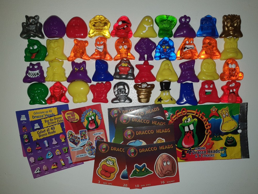Jumbo / Mega Dracco Heads complete set – Gogo’s Crazy Bones-like