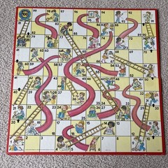 Vintage Retro Chutes and Ladders Board Game 1979 Milton Bradley 4555X BOARD ONLY