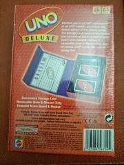 UNO Deluxe Card Game Mattel 2007 Ages 7+ 2 to 10 Players Uno Deck Rare New
