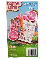 Hasbro Candy Land Activity Pad 3O Pages Includes Stickers & Pen. New!