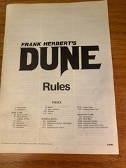 Frank Herbert’s Dune Bookcase Board Game 824 Avalon Hill Vintage 1979