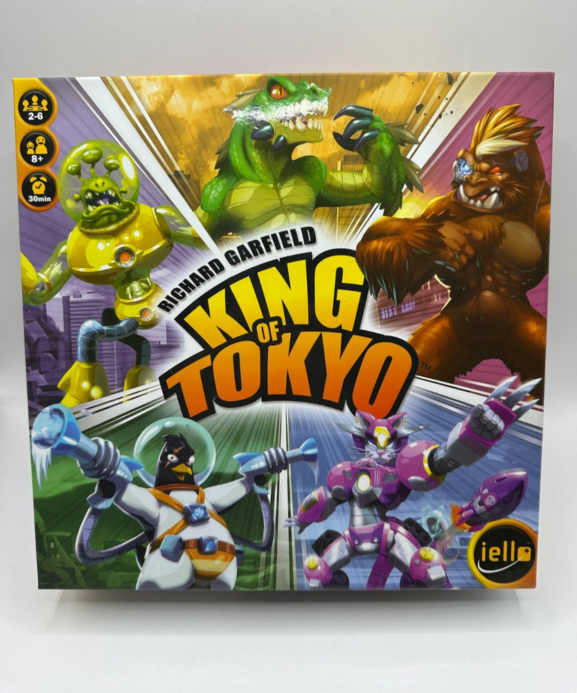 King of Tokyo Game Richard Garfield Iello COMPLETE 2-6 Players Ages 8+