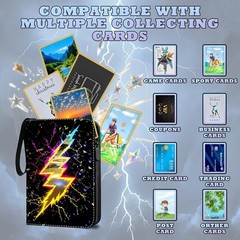 ShrewdYuya Trading Card Binder-440 Pockets 9.7 x 7 x 1.8 inches, purple-440