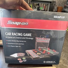 Snap-on Car Racing Game Board Game Complete Set 10+ 2 Players Case SSX26P119