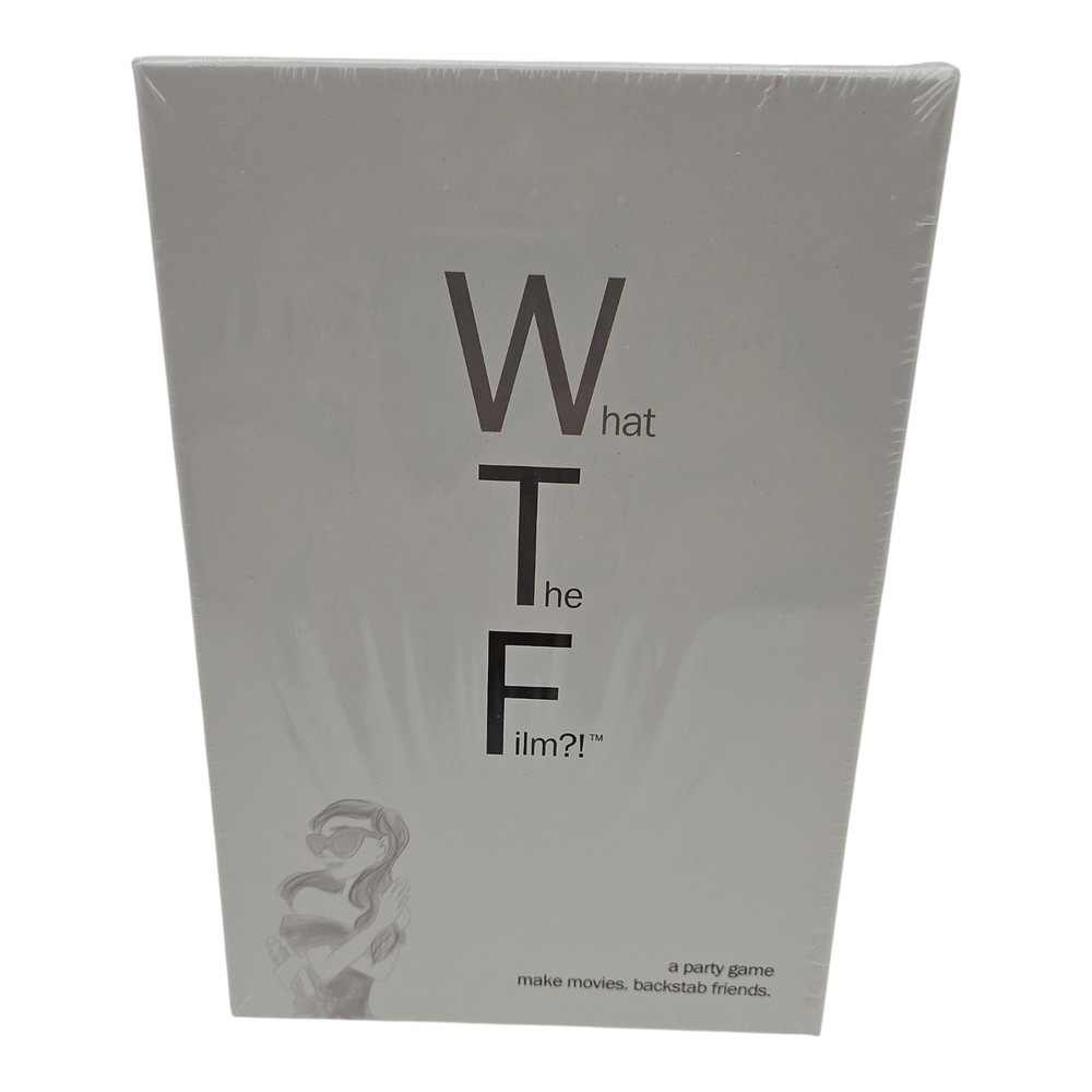 New What The Film Game, 3 to 8 Players, Ages 12 and Up 30 To 60 Minutes To Play