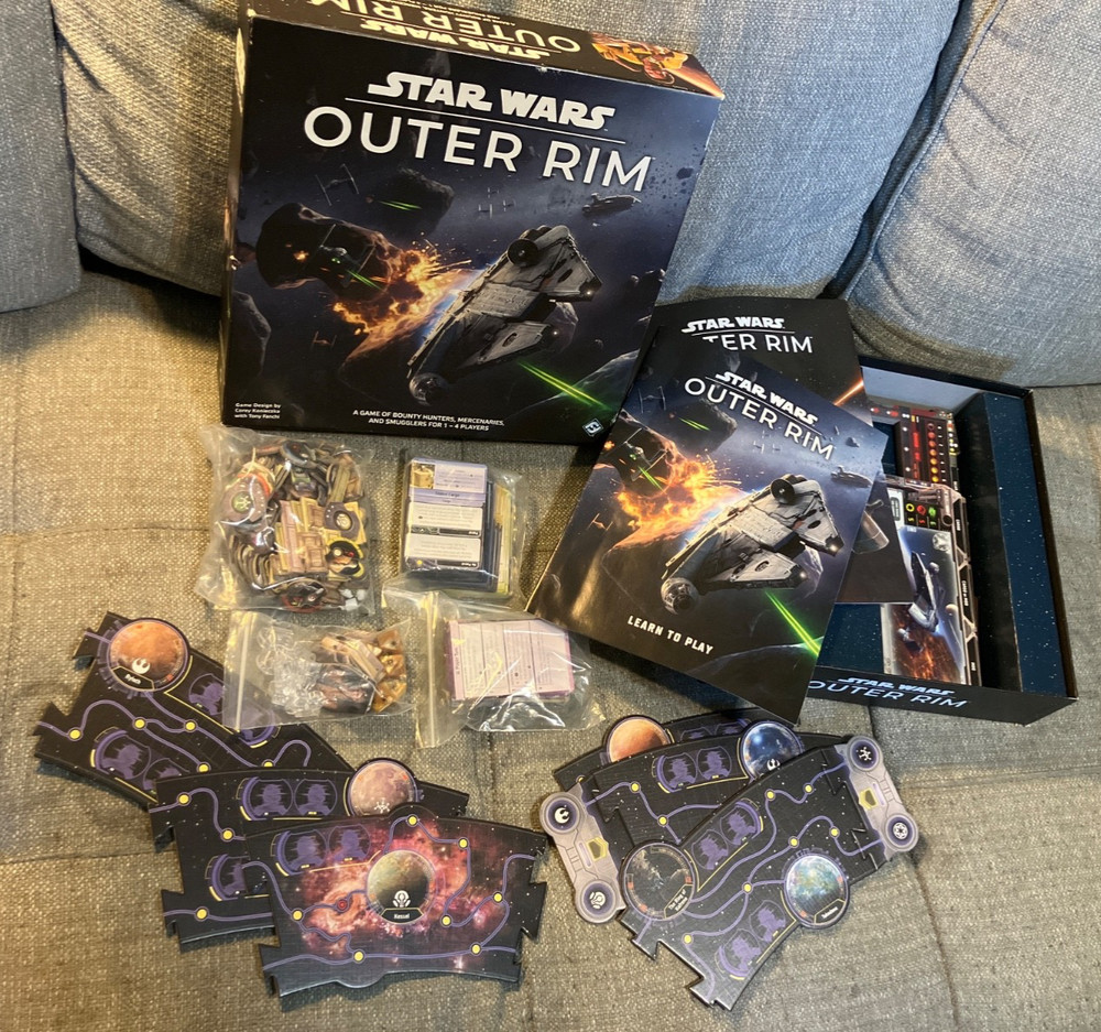 Star Wars Outer Rim Board Game Fantasy Flight Games 100% Complete FREE SHIPPING!
