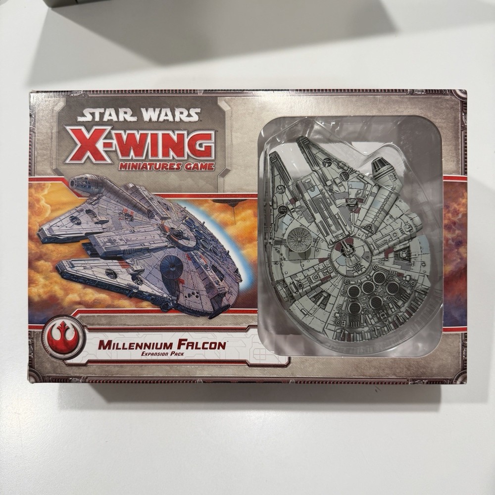 NEW Star Wars X-Wing Miniatures Game Millennium Falcon OPEN Box Expansion Pack
