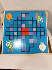 Vintage 1962 Mattel Flip Flop Go Board Game Strategy Complete Retro Rare