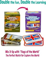 Explore the World Memory Matching Game – 100 Cards 50 Pairs with Famous Landm…